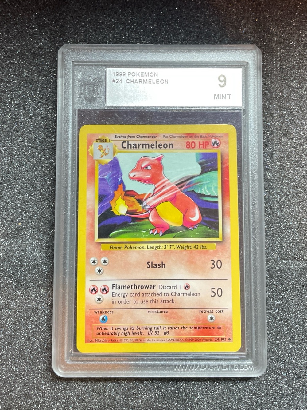 Pokemon Charmeleon Card - Red, Yellow, Orange